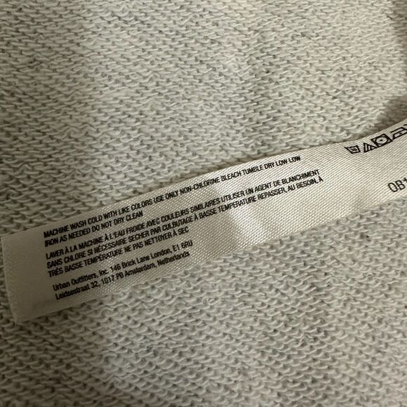 FREE PEOPLE Split Second Sweatshirt Colorblock 1/2 Zip Pullover Cropped - Picture 10 of 12